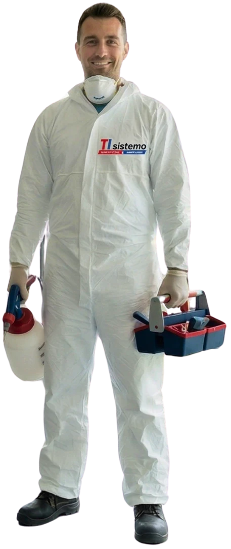 Tecnico TIsistemo in tuta professionale